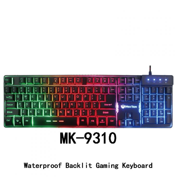 Clavier de jeu d'ordinateur portable d'ordinateur de multimédia de câble par produit nouveau de MEETION RVB macro pour le Gamer de PC