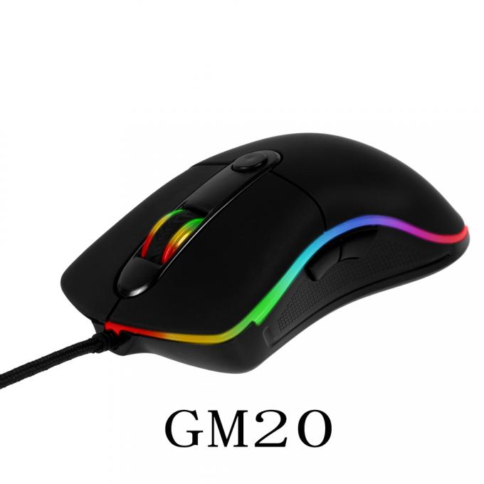 Souris et tapis de souris de câble ergonomiques de jeu de PC d'USB de contre-jour optique en gros du capteur RVB